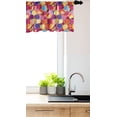 thumbnail image 3 of Ambesonne Colorful Window Valance, Grunge Circular Shapes, 42" x 18", Multicolor, 3 of 3