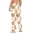 thumbnail image 4 of Men's Pajama Bottoms Bear Lovely Men's Cotton Pajama Pants Men's Loose Printed Pajama Pants Casual Pants with Pockets, 4 of 6