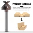thumbnail image 4 of Arc Bending Router Bit, Milling Cutter Router Bit 6mm Shank Abrasion Resistant High Efficiency Tungsten Steel  for Wood Milling Machine, 4 of 7