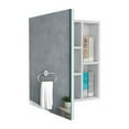 thumbnail image 3 of Dtwnek Medicine Cabinet Mirror with 5 Internal Shelves, White, 3 of 7