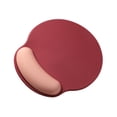 thumbnail image 4 of Almohadilla de ratón ergonómico con soporte de muñeca, silicona, mousepad no slip, escritorio de alfombrilla de mouse de computadora para trabajos de Rojo, 4 of 8