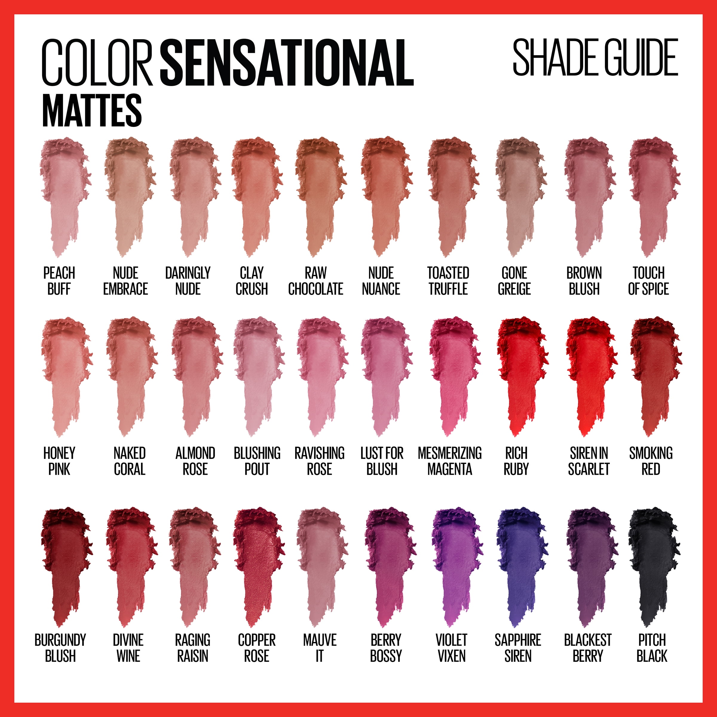 Maybelline Color Sensational The Mattes, Matte Finish Lipstick Makeup, Divine Wine, 0.15 oz.