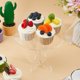 thumbnail image 4 of Soporte acrílico para pasteles de 20 x 8 cm, redondo, para mesa de postres. Organizador para cupcakes, elevador transparente para exhibir alimentos. Ideal para fiestas., 4 of 6
