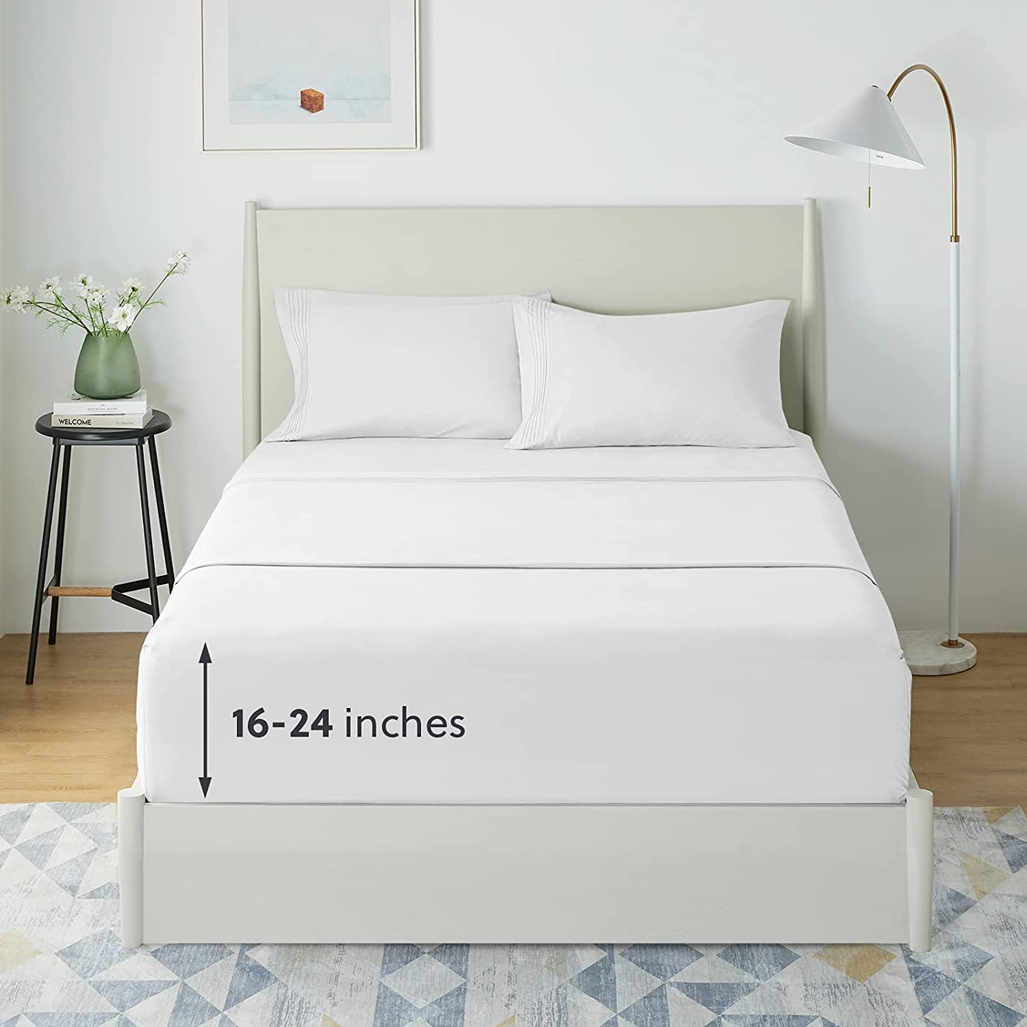 Queen Size Sheet Sets - Extra Deep Pocket Sheet Sets Moisture Wicking, 4  Pieces Sheet Set, Light Grey, Breathable & Cooling Bed Sheets, Easily Fits  Extra Deep Mattress 16-24 inches | Walmart Canada