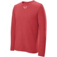 thumbnail image 3 of Evoshield Men's Long Sleeve Blended T-Shirt Scarlet 3XL, 3 of 3