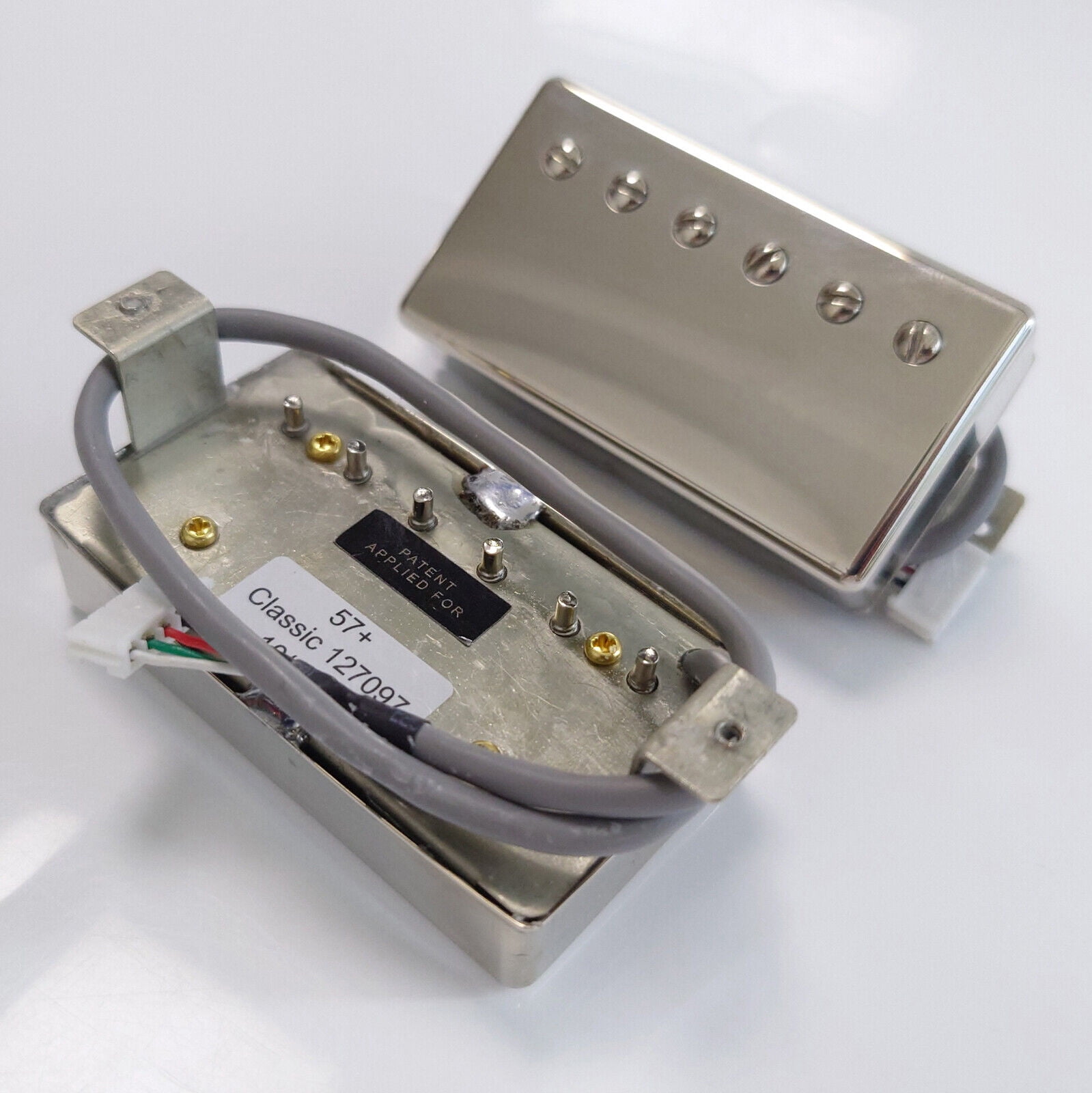 LP Classic 57 Plus Guitar Humbucker Pickup Alnico 2 Bridge&Neck with Harness 4C for Electric Guitar Replacement Parts