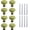 Green, variant on 8pcs Vintage Ceramic Knobs, Retro Drawer Knobs for Dresser Closet Cupboard, Decorative Cabinet Pulls with Screws for Kitchen Furniture Door Hardware (Blue 2)