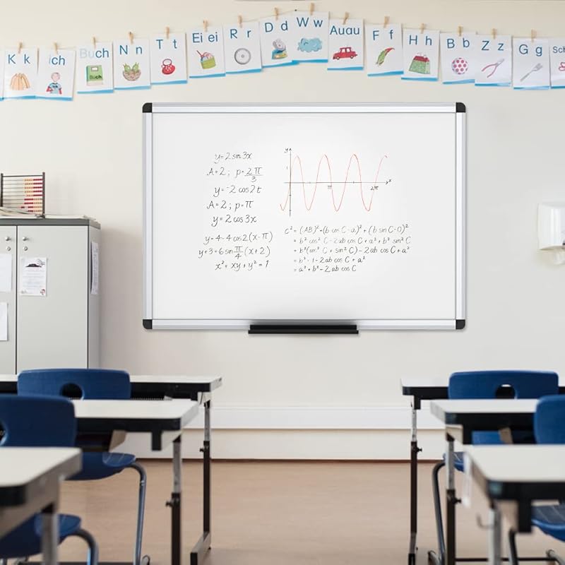 Magnetic Foldable Whiteboard, 48 x 36 Inches, Dry Erase Wall Mounted Board for School Office and Home