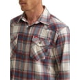 thumbnail image 3 of Wrangler® Men's Slim Fit Long Sleeve Woven Twill Shirt with Sunglasses Cleaner, Sizes S-5XL, 3 of 4