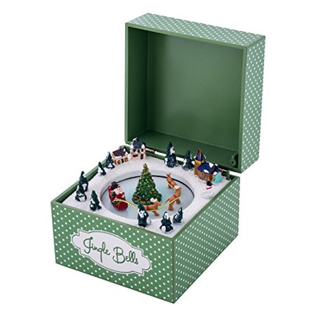 Vintage mr christmas music box christmas tree in dome : charlotte's web vintage dolls and Mr. Christmas 4" Embellished Jingle Bells Music Box - Walmart.com