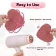 thumbnail image 4 of Uxcell 6-Pack Pompones de Piel Sintética en Forma de Corazón, 3.9 Pulgadas/10 cm, Bolas de Pompón Suaves y Esponjosas [Rosa Púrpura], 4 of 7