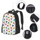 thumbnail image 2 of Balery Ladybugs And Flowers Mochila para hombre y mujer - Tela Oxford 600D resistente - Gran capacidad, resistente al agua, ideal para la escuela, viajes y senderismo, 2 of 6