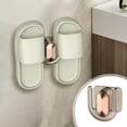 thumbnail image 1 of PRETXORVE Bathroom Non Perforated Slipper Rack Bathroom Storage Rack Shoe Storage Wall Hanging Rack Drainage Hook, 1 of 6