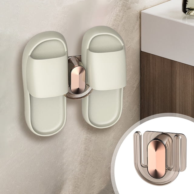 Amzcrzy Home and Kitchen, Bath, Bathroom Organizers and Storage, Bathroom Non Perforated Slipper Rack Bathroom Storage Rack Shoe Storage Toilet Wall Hanging Rack Drainage Hook Slipper hook