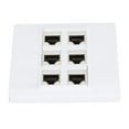 thumbnail image 1 of Placa de Pared Ethernet, Placa de Pared Jack Desmontable Para Evitar El Desorden, 6 Puertos, Proncico, Fácil de Instalar para El Trabajo, 1 of 7