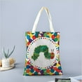 thumbnail image 2 of The Very Hungry Caterpillar Bolso de tela con estampado de lienzo para mujer, bolsa de compras reutilizable y estética, con cremallera interior, regalo para mujer, 35 × 40 cm., 2 of 6