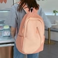 thumbnail image 4 of Dmlowu School Backpack Breathable Travel Backpack Large Capacity Laptop Backpack for Business Hiking Trip, Lightweight Adjustable School Book Bag for Women Men, 12x18 Inch ( Pink ), 4 of 7