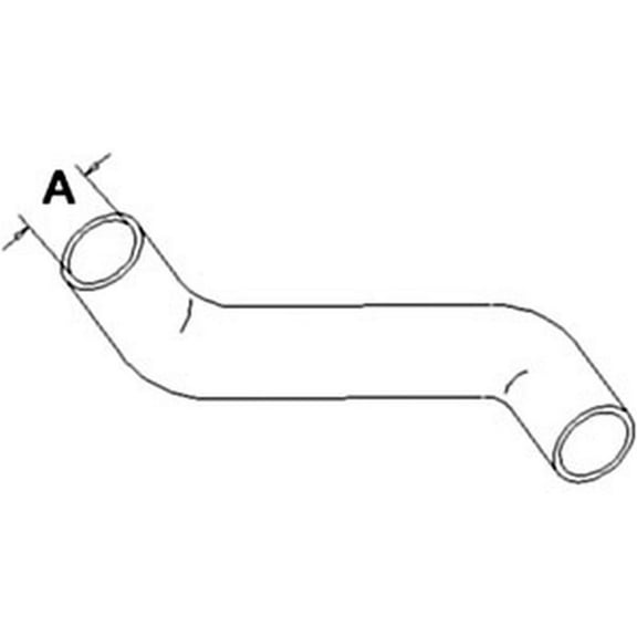 02310009 Upper Radiator Hose Fits JCB