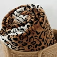 thumbnail image 6 of Home Soft Things Animal Print Flannel Fleece Blanket - ST Leopard - Queen (90" x 90"), 6 of 13