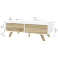 thumbnail image 5 of Bestar Alhena 48W Coffee Table in uv white & sandy brown oak, 5 of 13
