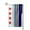 Square, variant on Garden Flag Us Thin Blue Line Flag Of Chicago Double Sided Small Yard Holiday Garden Flag for Outside Decor 12.5x18 Inch Square
