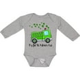 thumbnail image 3 of Inktastic My 1st St. Patrick's Day Green Fire Truck with Clovers Boys or Girls Long Sleeve Baby Bodysuit, 3 of 5