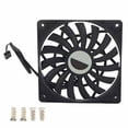 thumbnail image 1 of Ventilador de refrigeración para CPU de computadora F12012, ventilador enfriador para computadora de escritorio ultradelgado (4 pines negro), 1 of 8