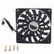 thumbnail image 2 of Enfriador de Computadora F12012, Ventilador de Enfriamiento de CPU CPU DE 4PIN CPU, Negro para escritorio, 2 of 7