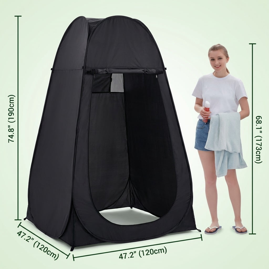 Privacy Shower Tent,Pop Up Changing Tent,Camp Bathroom Changing Dressing Room,Sun Sunshade Canopy Outdoor Rain Shelter for Camping Hiking Beach Picnic Fishing.