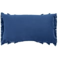 thumbnail image 4 of SAFAVIEH Grema Solid Pillow, 12" x 20", Navy Blue, 4 of 5