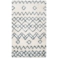 thumbnail image 4 of Safavieh Casablanca Shag 3' X 5' Hand Tufted Rug in Ivory and Blue, 4 of 8