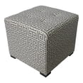 thumbnail image 5 of Sole Designs Merton Towers 4-button Tuft Square Ottoman Black/White, 5 of 5