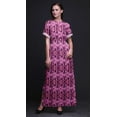 thumbnail image 4 of Bimba Rayon Abstract Tie-Dye Womens Printed Side Slit SummerDressLong Maxi Gown-Small, 4 of 6