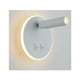 thumbnail image 4 of Lámpara de pared LED para cabecera, nueva ingeniería china, pasillo de hotel, pasillo, escalera, sala de estar, fondo, lámpara de pared (foco giratorio blanco redondo, luz blanca cálida), 4 of 5