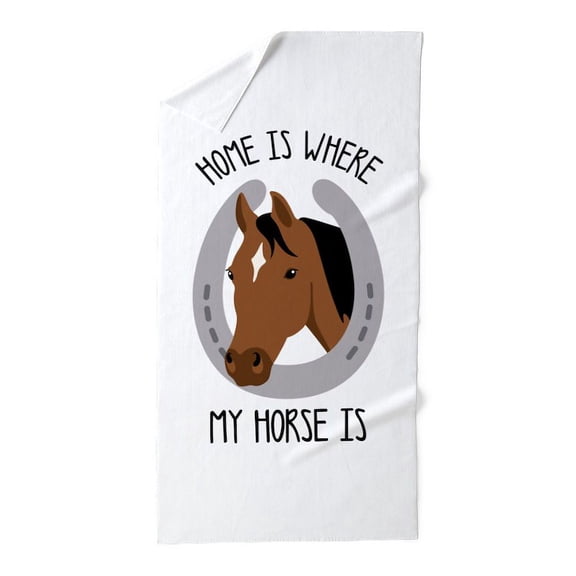 CafePress - Horse Home - Large Beach Towel, Soft 30"x60" Towel with Unique Design