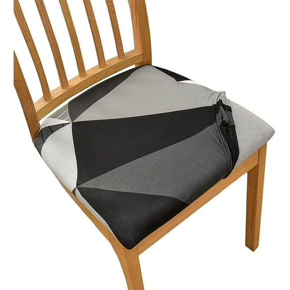 LKJYER Chair Seat Covers, Stretch Dining Chair Seat Covers Printed Dining Room Chair Seat Covers Spandex Soft Seat Covers for Dining Room Chairs Machine Washable for Living Room