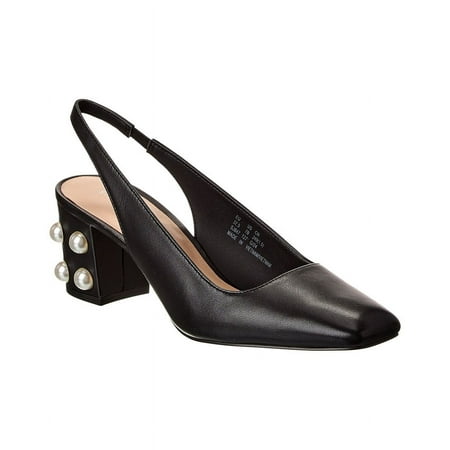 

Stuart Weitzman Jte 60 Leather Slingback Pump 6 Black