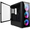 thumbnail image 1 of GOLDEN FIELD Z20 Computer Case 3 RGB Fans Mid Tower E-ATX/ATX/MATX/ITX Gaming PC Case, Swing Door Side Panel Design, 1 of 5