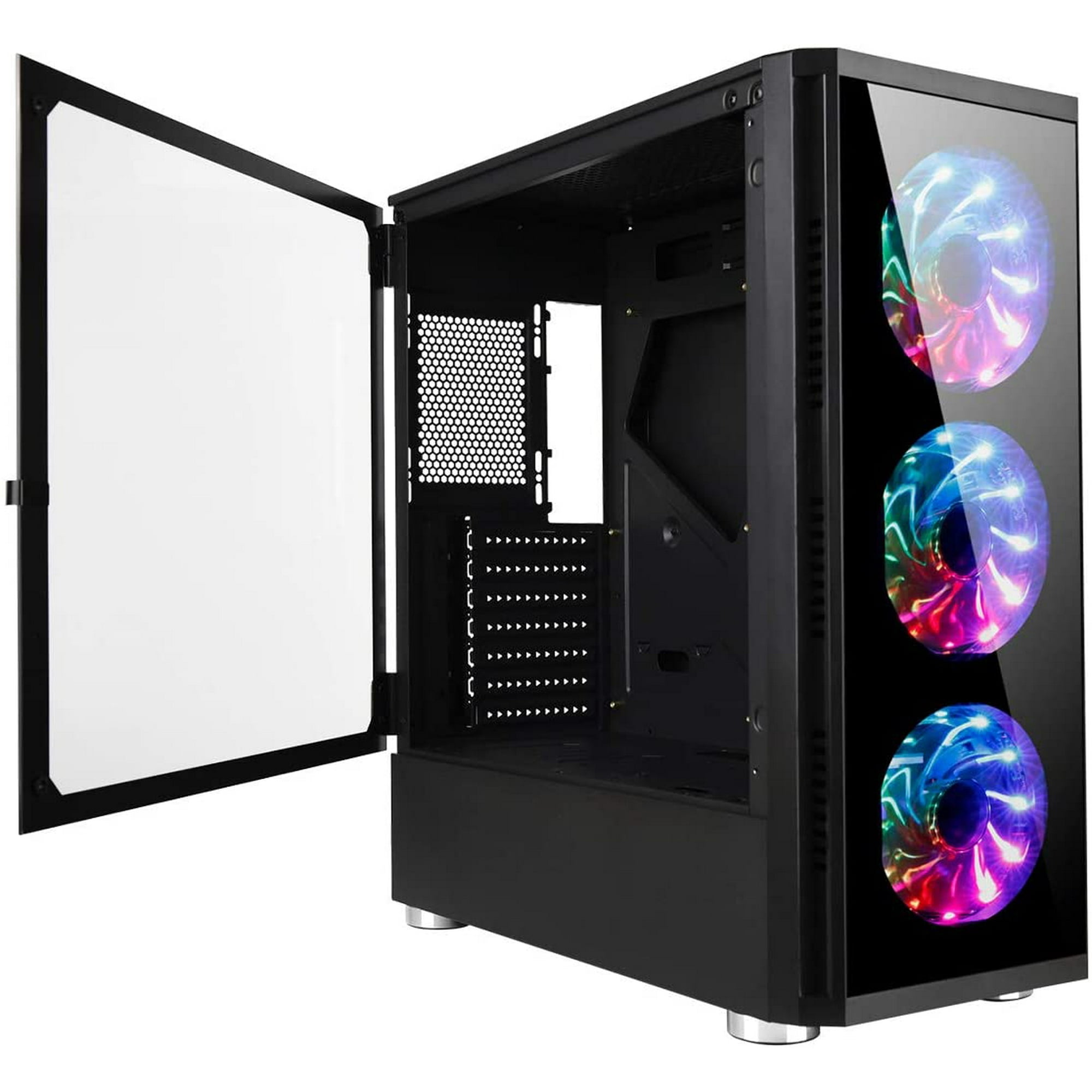 GOLDEN FIELD Z20 Computer Case 3 RGB Fans Mid Tower E-ATX/ATX/MATX/ITX Gaming PC Case, Swing Door Side Panel Design | Walmart Canada GOLDEN FIELD Z20 Computer Case 3 RGB Fans Mid Tower E-ATX/ATX/MATX/ITX Gaming PC Case, Swing Door Side Panel Design | Walmart Canada