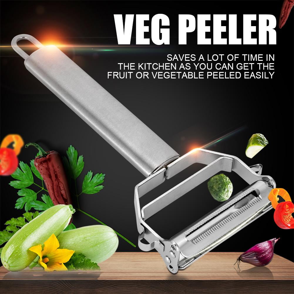 TOPINCN Stainless Steel Veg Fruit Peeler Sharp DOuble Blades Slicer