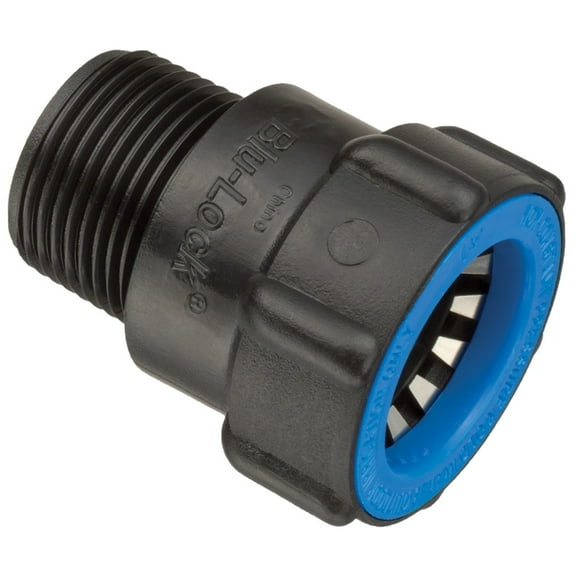 Hydro-Rain Blu-Lock Adapter-Size:3/4" Blu-Lock x 3/4" MPT