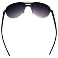 thumbnail image 4 of AlterImage Amelia Fashion Retro Sunglasses for Women Semi-Rimless Aviator Black Frame w/ Gradient Smoke Lenses, 4 of 7
