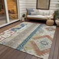 thumbnail image 6 of Addison Rugs Chantille Indoor/Outdoor Transitional Aztec Ivory Washable Rectangle Rug, 8' x 10', 6 of 6