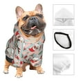 thumbnail image 3 of Gaeub Quirky Santa Reindeer Retro Wave Dog Hoodie Sweatshirts Warm Dog Clothes for Small Dogs,Puppy and Cat Costume-X-Large, 3 of 7