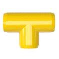 thumbnail image 4 of FORMUFIT PVC Fitting, Standard Tee , Furniture Grade, 3/4" Size, Yellow, 8-Pack (F034TEE-YE-8), 4 of 7