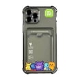 thumbnail image 4 of Funda protectora tipo billetera con tarjetero de P-Pokemon Gengar, funda protectora transparente para iPhone 11 12 13 14 15 16 Pro Max X XR, 4 of 5