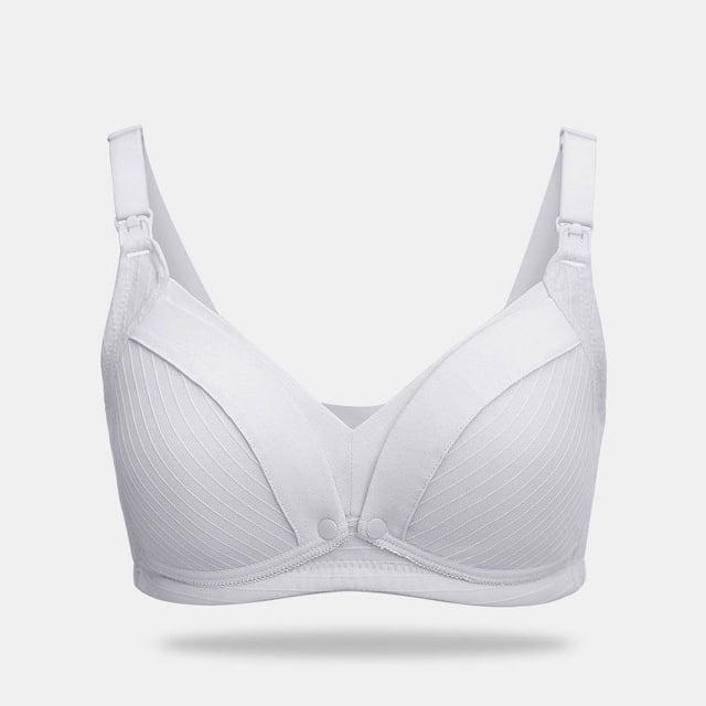 Ropa interior fina para embarazadas durante el embarazo Sujetador de lactancia cómodo y fruncido de talla grande para mujer