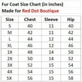 thumbnail image 5 of RED DOT BOUTIQUE - Plus Size Open Front Statement Waterfall Collar Long Sleeves Fuzzy Coat Jacket Hot Pink Fuchsia, 5 of 5