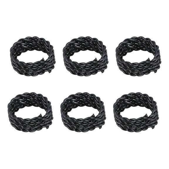 FRCOLOR 30Pcs Secure Black Dreadlock Cuffs for Hair Extensions Easy to Apply and Remove