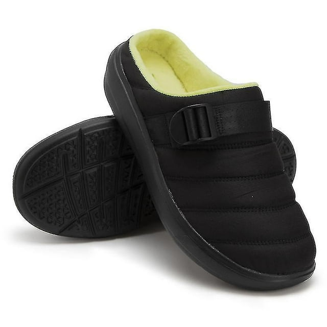 Chaussons en Coton pour Hommes Chaussures d'Hiver Chaudes Antidérapantes